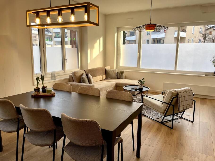 Chaleureux Appartement Entre Lac Et Montagne Neuvecelle Kültér fotó