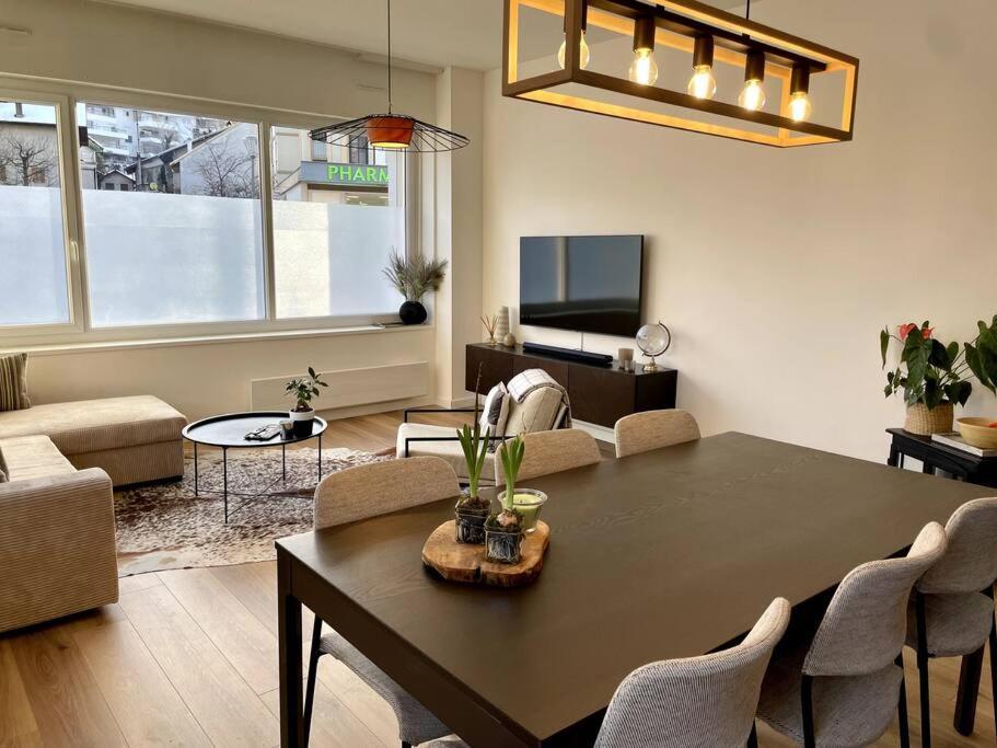 Chaleureux Appartement Entre Lac Et Montagne Neuvecelle Kültér fotó